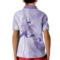 Epilepsy Awareness Kid Polo Shirt Maile Pikake Lokelani Crown Flower Lei Inspired LT9 - Polynesian Pride
