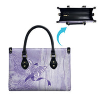 Epilepsy Awareness Leather Bag Maile Pikake Lokelani Crown Flower Lei Inspired LT9 - Polynesian Pride