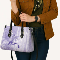 Epilepsy Awareness Leather Bag Maile Pikake Lokelani Crown Flower Lei Inspired LT9 - Polynesian Pride