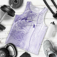 Epilepsy Awareness Men Tank Top Maile Pikake Lokelani Crown Flower Lei Inspired