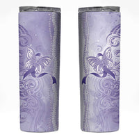 Epilepsy Awareness Skinny Tumbler Maile Pikake Lokelani Crown Flower Lei Inspired