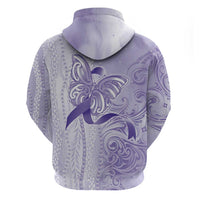 Epilepsy Awareness Zip Hoodie Maile Pikake Lokelani Crown Flower Lei Inspired