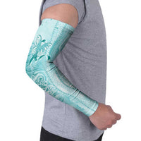 PTSD Awareness Arm Sleeves Maile Pikake Lokelani Crown Flower Lei Inspired LT9 - Polynesian Pride