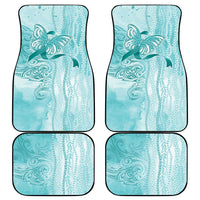 PTSD Awareness Car Mats Maile Pikake Lokelani Crown Flower Lei Inspired LT9 - Polynesian Pride