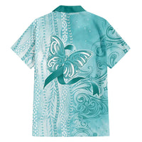 PTSD Awareness Family Matching Off Shoulder Maxi Dress and Hawaiian Shirt Maile Pikake Lokelani Crown Flower Lei Inspired LT9 - Polynesian Pride