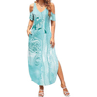 PTSD Awareness Family Matching Summer Maxi Dress and Hawaiian Shirt Maile Pikake Lokelani Crown Flower Lei Inspired