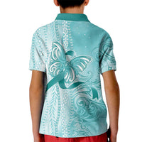 PTSD Awareness Kid Polo Shirt Maile Pikake Lokelani Crown Flower Lei Inspired