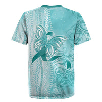 PTSD Awareness Rugby Jersey Maile Pikake Lokelani Crown Flower Lei Inspired LT9 - Polynesian Pride