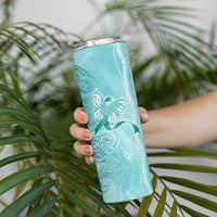 PTSD Awareness Skinny Tumbler Maile Pikake Lokelani Crown Flower Lei Inspired