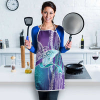 Suicide Prevention Awareness Apron Maile Pikake Lokelani Crown Flower Lei Inspired LT9 - Polynesian Pride