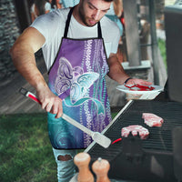 Suicide Prevention Awareness Apron Maile Pikake Lokelani Crown Flower Lei Inspired LT9 - Polynesian Pride