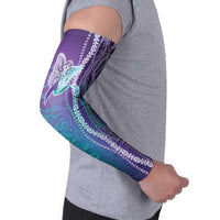 Suicide Prevention Awareness Arm Sleeves Maile Pikake Lokelani Crown Flower Lei Inspired