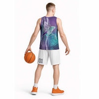 Suicide Prevention Awareness Basketball Jersey Maile Pikake Lokelani Crown Flower Lei Inspired LT9 - Polynesian Pride