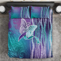 Suicide Prevention Awareness Bedding Set Maile Pikake Lokelani Crown Flower Lei Inspired LT9 Multicolor - Polynesian Pride