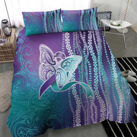 Suicide Prevention Awareness Bedding Set Maile Pikake Lokelani Crown Flower Lei Inspired LT9 - Polynesian Pride