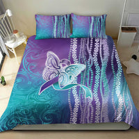 Suicide Prevention Awareness Bedding Set Maile Pikake Lokelani Crown Flower Lei Inspired LT9 - Polynesian Pride