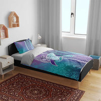 Suicide Prevention Awareness Bedding Set Maile Pikake Lokelani Crown Flower Lei Inspired LT9 - Polynesian Pride