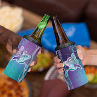 Suicide Prevention Awareness 4 in 1 Can Cooler Tumbler Maile Pikake Lokelani Crown Flower Lei Inspired