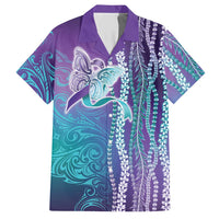 Suicide Prevention Awareness Hawaiian Shirt Maile Pikake Lokelani Crown Flower Lei Inspired