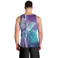 Suicide Prevention Awareness Men Tank Top Maile Pikake Lokelani Crown Flower Lei Inspired