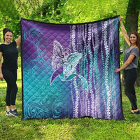 Suicide Prevention Awareness Quilt Maile Pikake Lokelani Crown Flower Lei Inspired