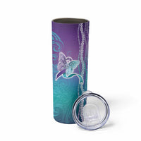 Suicide Prevention Awareness Skinny Tumbler Maile Pikake Lokelani Crown Flower Lei Inspired