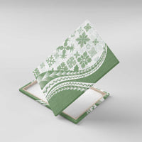 Green Hawaiian Quilt Pattern Canvas Wall Art Mixed Polynesian Tribal Arty