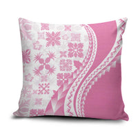 Pink Hawaiian Quilt Pattern Pillow Cover Mixed Polynesian Tribal Arty - Polynesian Pride