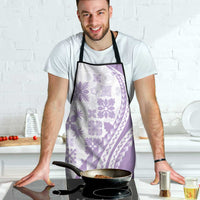 Purple Hawaiian Quilt Pattern Apron Mixed Polynesian Tribal Arty - Polynesian Pride