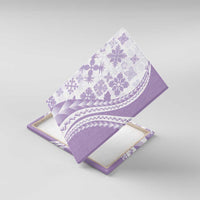 Purple Hawaiian Quilt Pattern Canvas Wall Art Mixed Polynesian Tribal Arty