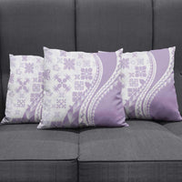 Purple Hawaiian Quilt Pattern Pillow Cover Mixed Polynesian Tribal Arty - Polynesian Pride