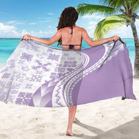 Purple Hawaiian Quilt Pattern Sarong Mixed Polynesian Tribal Arty