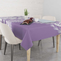 Purple Hawaiian Quilt Pattern Tablecloth Mixed Polynesian Tribal Arty