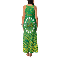 Cook Islands Constitution Day Family Matching Tank Maxi Dress and Hawaiian Shirt Kuki Airani Since 1965