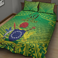 Cook Islands Constitution Day Quilt Bed Set Kuki Airani Since 1965