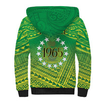 Cook Islands Constitution Day Sherpa Hoodie Kuki Airani Since 1965 LT9 - Polynesian Pride