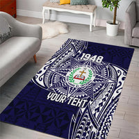 Personalised Tonga Sia'atoutai Theological College Area Rug Since 1948 Special Kupesi Pattern