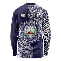 Personalised Tonga Sia'atoutai Theological College Long Sleeve Shirt Since 1948 Special Kupesi Pattern