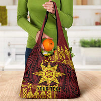 Personalised Tonga Haapai High School Grocery Bag Special Kupesi Pattern