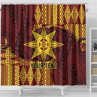 Personalised Tonga Haapai High School Shower Curtain Special Kupesi Pattern