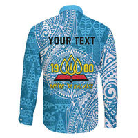 Personalised Tonga Lavengamalie College Family Matching Off Shoulder Short Dress and Hawaiian Shirt Since 1980 Special Kupesi Pattern