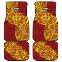 Personalised Tonga Niuatoputapu High School Car Mats Special Kupesi Pattern