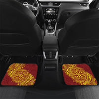 Personalised Tonga Niuatoputapu High School Car Mats Special Kupesi Pattern
