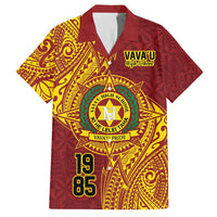 Personalised Tonga Vava'u High School Family Matching Long Sleeve Bodycon Dress and Hawaiian Shirt Since 1985 Special Kupesi Pattern
