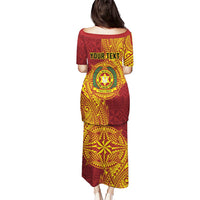 Personalised Tonga Vava'u High School Puletasi Since 1985 Special Kupesi Pattern