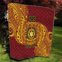 Personalised Tonga Vava'u High School Quilt Since 1985 Special Kupesi Pattern