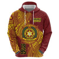 Personalised Tonga Vava'u High School Zip Hoodie Since 1985 Special Kupesi Pattern