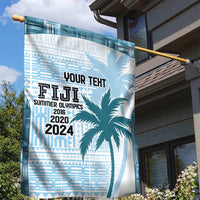 Custom Fiji Rugby Garden Flag History Champions World Cup 7s - Bllue