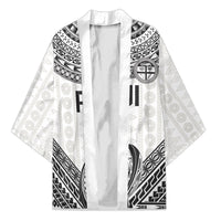 Custom Rugby Fiji National Heritage Kimono White Traditional Masi Inspired