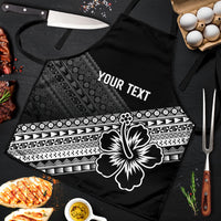 Custom Rugby Fiji Apron Black Traditional Masi Inspired